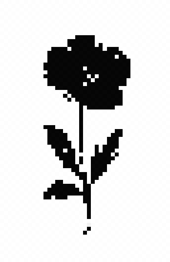 Dithered flower